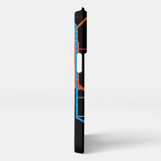 U-Bahn-Karte iPhone Hülle (Rechte Seite)