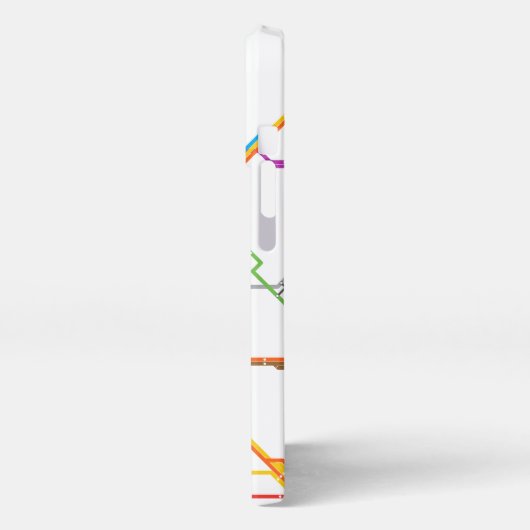 U-Bahn-Karte iPhone Hülle (Linke Seite)