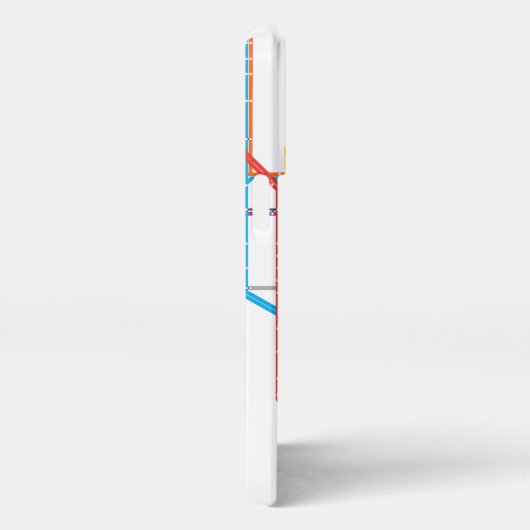 U-Bahn-Karte iPhone Hülle (Rechte Seite)