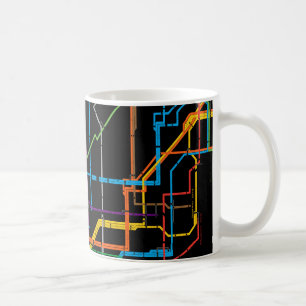 U-Bahn-Karte Kaffeetasse
