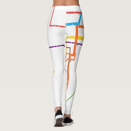 U-Bahn-Karte Leggings (Rückseite)
