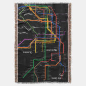 U-Bahn-Karte NY-Stadt Decke (Vorderseite Vertikal)