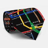 U-Bahn-Karte NY-Stadt Krawatte (Gerollt)