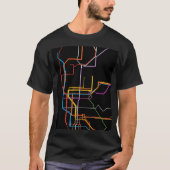 U-Bahn-Karte T-Shirt (Vorderseite)
