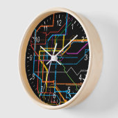 U-Bahn-Karte Uhr (Winkel)