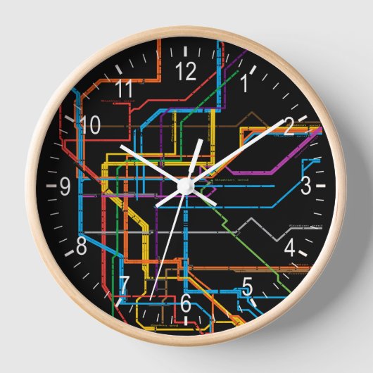 U-Bahn-Karte Uhr (Vorderseite)