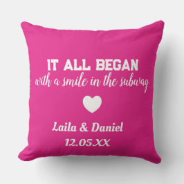 U-Bahn-Kissen für personalisierte Liebe - Name und Kissen