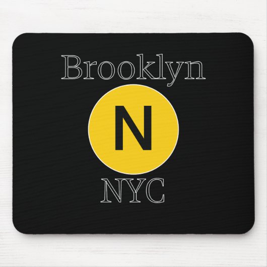U-Bahn N in Brooklyn Mousepad (Vorne)