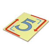 U-Bahn-Pfeile mit Rahmen 5 Fliese (Seite)