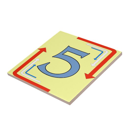 U-Bahn-Pfeile mit Rahmen 5 Fliese (Seite)