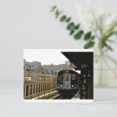 U-Bahn-Plattform in Brighten Beach - Fotografie Postkarte (Stehend Vorderseite)