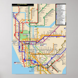 U-Bahn-Poster von Newyork Poster