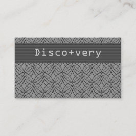 U-Bahn-Retro-Visitenkarte, klassisches Grau Visitenkarte