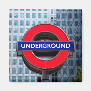 U-Bahn-Schild Kühlschrank Magnet