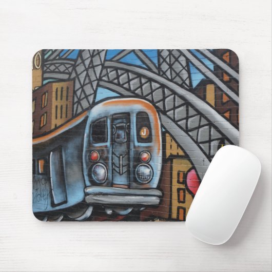 U-Bahn städtische Graffiti-Kunst Mousepad (Mit Mouse)