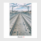 U-Bahn-Station Dom Luis I Brücke Oberdeck Aufkleber (Blatt)