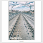 U-Bahn-Station Dom Luis I Brücke Oberdeck Aufkleber (Blatt)