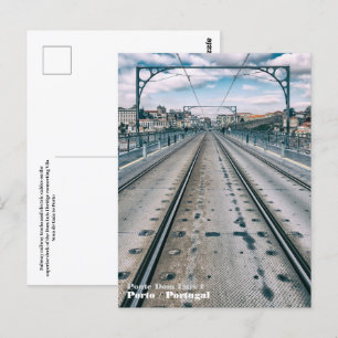 U-Bahn-Station Dom Luis I Brücke Oberdeck Postkarte