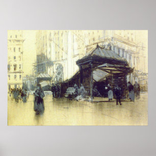 U-Bahn-Station New York 1912 Poster