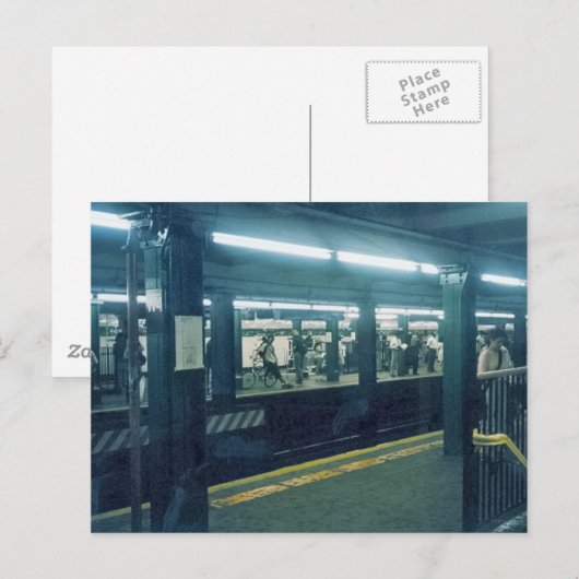 U-Bahn-Station Postkarte (Vorne/Hinten)