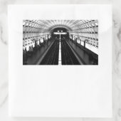 U-Bahn-Station Washington Rechteckiger Aufkleber (Tasche)