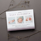 U-Bahn-Streifen Geburtsankündigung | Berry Ankündigung