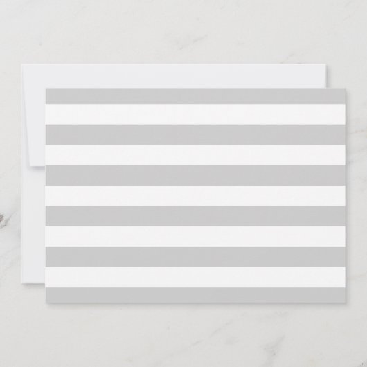 U-Bahn-Streifen Geburtsankündigung | Grau Ankündigung (Rückseite)