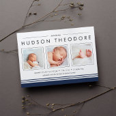 U-Bahn-Streifen Geburtsankündigung | Marine Ankündigung