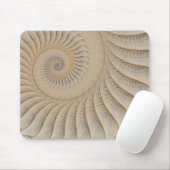 U-Bahn-Tan-Abstrakte Spirale Mousepad (Mit Mouse)
