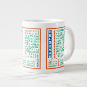 U-Bahn-Tasse in Helsinki Jumbo-Tasse (Vorderseite Rechts)