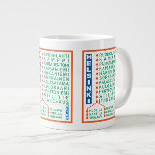 U-Bahn-Tasse in Helsinki Jumbo-Tasse