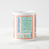 U-Bahn-Tasse in Helsinki Jumbo-Tasse (Vorderseite)