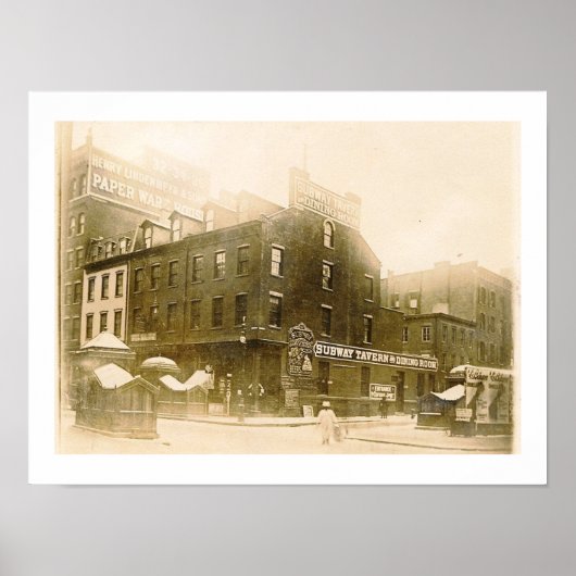 U-Bahn Taverne, New York City 1904 Vintag Poster (Vorne)