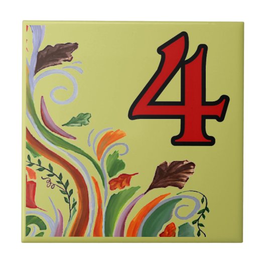 U-Bahn-Tiles 4 Vier Fliese (Vorderseite)