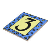 U-Bahn-Tiles mit blauen Rahmen Sterne 3 Fliese (Seite)