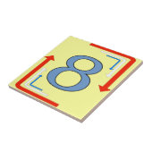 U-Bahn-Tiles-Pfeile Rahmen 8 acht Fliese (Seite)