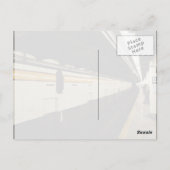 U-Bahn-Tunnel mit Fliesenwand Postkarte (Rückseite)