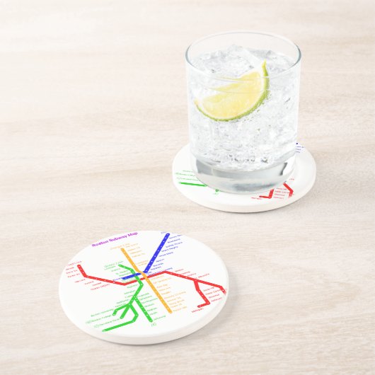 U-Bahn-Untersetzer Boston Sandstein Untersetzer (Seite)