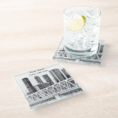 U-Bahn-Untersetzer Glasuntersetzer (Schrägansicht)