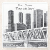 U-Bahn-Untersetzer Glasuntersetzer (Vorderseite)