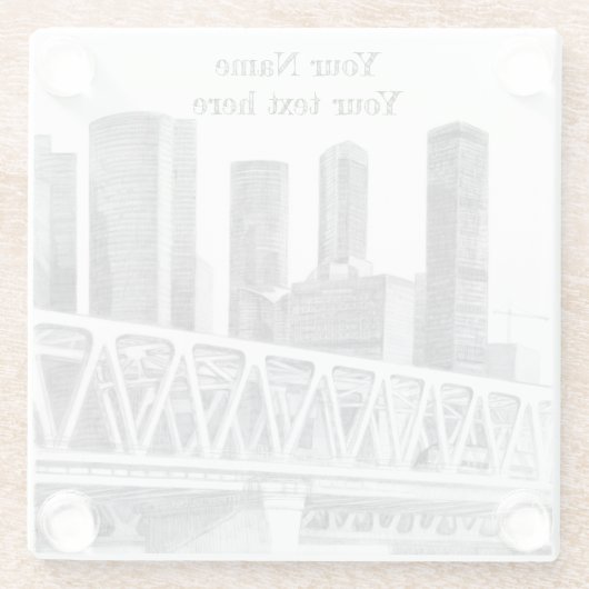 U-Bahn-Untersetzer Glasuntersetzer (Rückseite)