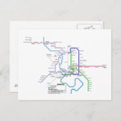 U-Bahn von Bangkok Postkarte (Vorne/Hinten)