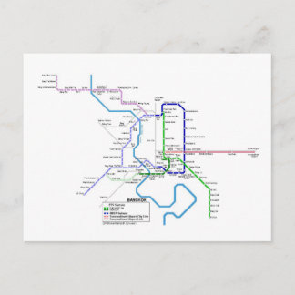 U-Bahn von Bangkok Postkarte