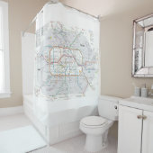 U-Bahn von Berlin Duschvorhang (Beispiel)