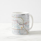 U-Bahn von Berlin Kaffeetasse (VorderseiteRechts)