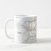 U-Bahn von Berlin Kaffeetasse (Links)