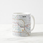 U-Bahn von Berlin Kaffeetasse (VorderseiteRechts)