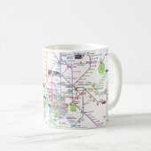 U-Bahn von Madrid Kaffeetasse (VorderseiteRechts)