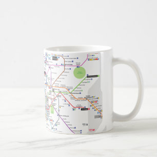 U-Bahn von Madrid Kaffeetasse