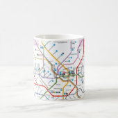 U-Bahn von Mailand Kaffeetasse (Mittel)
